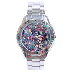 Splodge Stainless Steel Analogue Watch by Hayleyboop