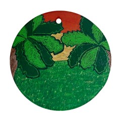 Palmtrees At Sunset  Ornament (round) by Hayleyboop