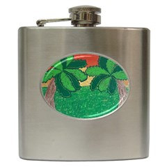 Palmtrees At Sunset  Hip Flask (6 Oz) by Hayleyboop