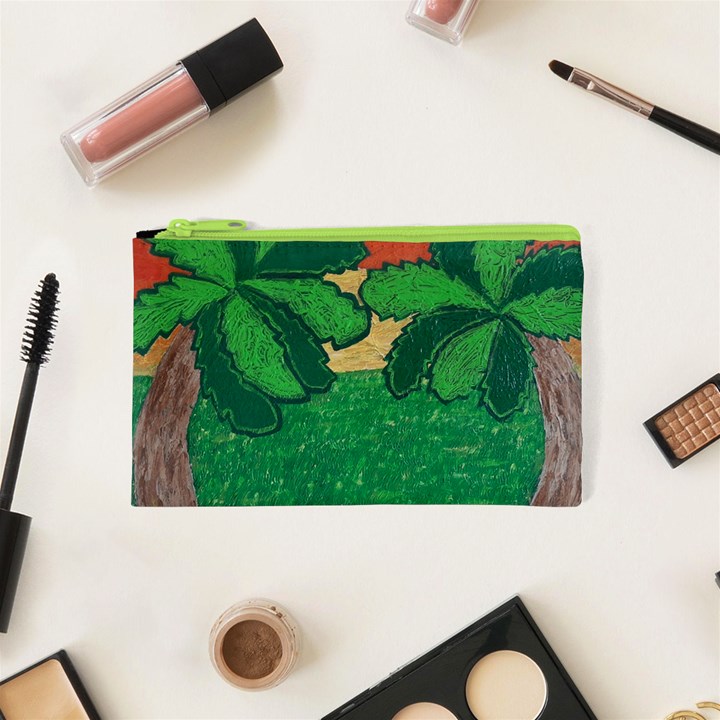 Palmtrees at sunset  Cosmetic Bag (XS)