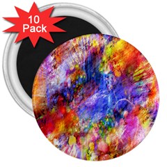 Abstract Colorful Artwork Art 3  Magnets (10 Pack)  by artworkshop