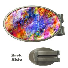 Abstract Colorful Artwork Art Money Clips (oval)  by artworkshop