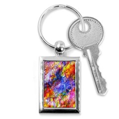 Abstract Colorful Artwork Art Key Chain (rectangle) by artworkshop