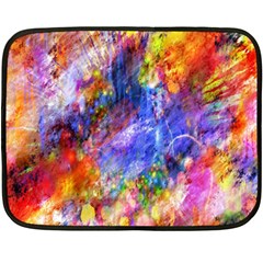 Abstract Colorful Artwork Art Fleece Blanket (mini) by artworkshop