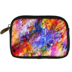 Abstract Colorful Artwork Art Digital Camera Leather Case by artworkshop