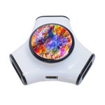 Abstract Colorful Artwork Art 3-Port USB Hub Front