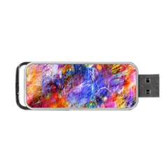 Abstract Colorful Artwork Art Portable Usb Flash (two Sides) by artworkshop