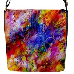 Abstract Colorful Artwork Art Flap Closure Messenger Bag (s) by artworkshop