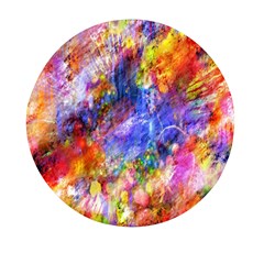 Abstract Colorful Artwork Art Mini Round Pill Box by artworkshop