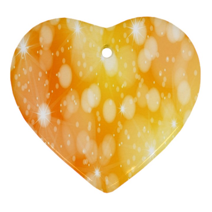 Abstract Sparkling Christmas Day Ornament (Heart)