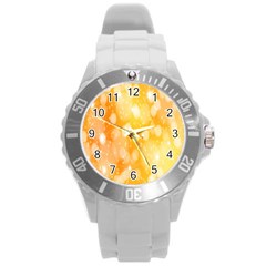 Abstract Sparkling Christmas Day Round Plastic Sport Watch (l)