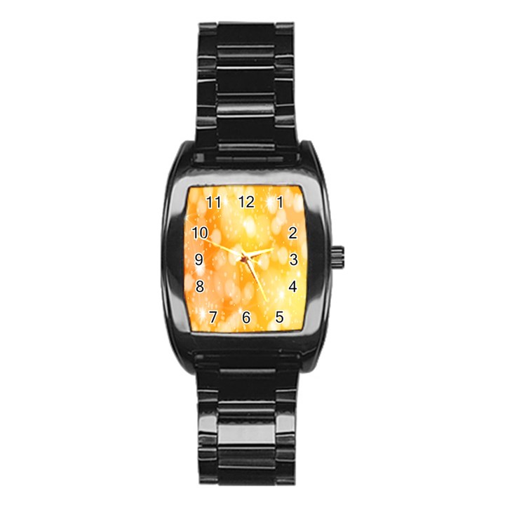 Abstract Sparkling Christmas Day Stainless Steel Barrel Watch