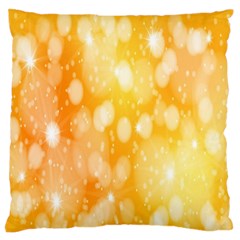 Abstract Sparkling Christmas Day Large Flano Cushion Case (one Side)