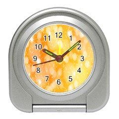 Abstract Sparkling Christmas Day Travel Alarm Clock by artworkshop