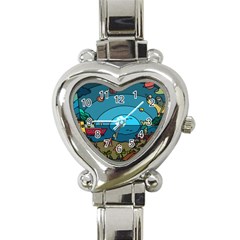 Artwork Art Kids Heart Italian Charm Watch by artworkshop