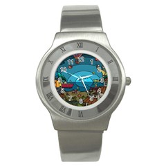 Artwork Art Kids Stainless Steel Watch by artworkshop