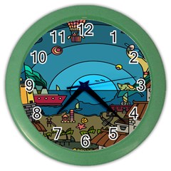 Artwork Art Kids Color Wall Clock by artworkshop