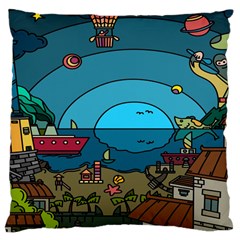 Artwork Art Kids Large Cushion Case (two Sides) by artworkshop