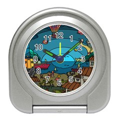 Artwork Art Kids Travel Alarm Clock by artworkshop