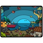 Artwork Art Kids Double Sided Fleece Blanket (Large)  80 x60  Blanket Front