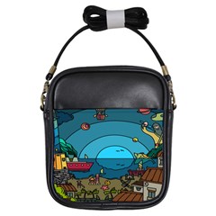 Artwork Art Kids Girls Sling Bag by artworkshop