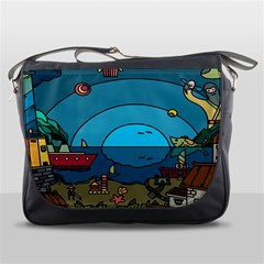 Artwork Art Kids Messenger Bag by artworkshop