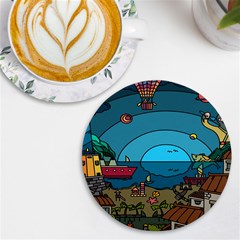 Artwork Art Kids Uv Print Round Tile Coaster