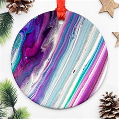 Color Acrylic Paint Art Ornament (round) by artworkshop