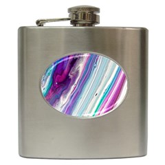 Color Acrylic Paint Art Hip Flask (6 Oz) by artworkshop