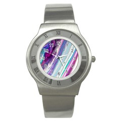 Color Acrylic Paint Art Stainless Steel Watch by artworkshop