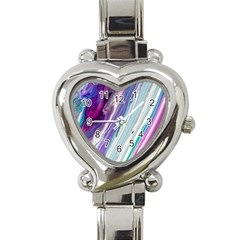 Color Acrylic Paint Art Heart Italian Charm Watch by artworkshop