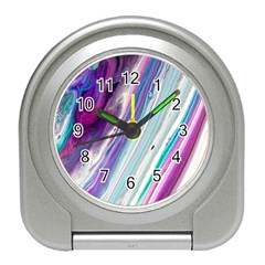 Color Acrylic Paint Art Travel Alarm Clock by artworkshop