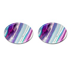 Color Acrylic Paint Art Cufflinks (oval) by artworkshop