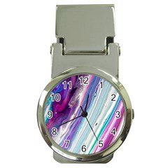 Color Acrylic Paint Art Money Clip Watches by artworkshop