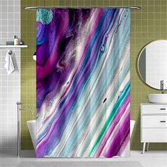 Color Acrylic Paint Art Shower Curtain 48  X 72  (small)  by artworkshop