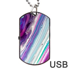 Color Acrylic Paint Art Dog Tag Usb Flash (one Side) by artworkshop