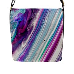 Color Acrylic Paint Art Flap Closure Messenger Bag (l) by artworkshop