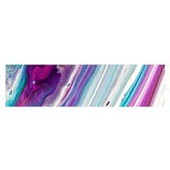 Color Acrylic Paint Art Oblong Satin Scarf (16  X 60 ) by artworkshop