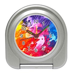 Colorful Painting Travel Alarm Clock by artworkshop