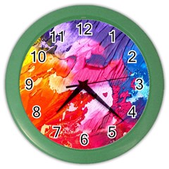 Colorful Painting Color Wall Clock by artworkshop