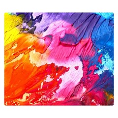 Colorful Painting Double Sided Flano Blanket (small)  by artworkshop