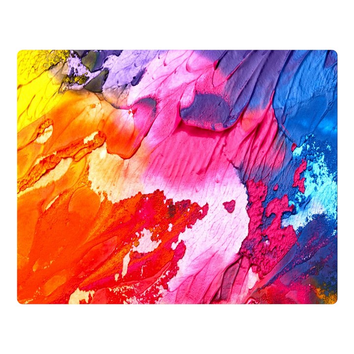 Colorful Painting Double Sided Flano Blanket (Large) 