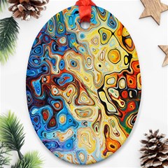 Colorful Structure Ornament (oval)