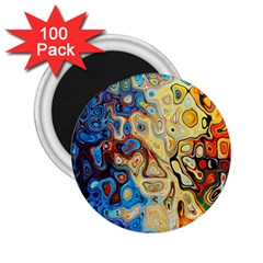 Colorful Structure 2 25  Magnets (100 Pack)  by artworkshop