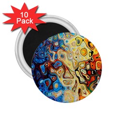 Colorful Structure 2 25  Magnets (10 Pack)  by artworkshop