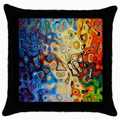 Colorful Structure Throw Pillow Case (black)