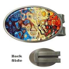 Colorful Structure Money Clips (oval)  by artworkshop