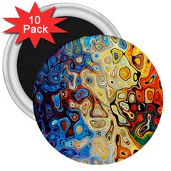 Colorful Structure 3  Magnets (10 Pack)  by artworkshop