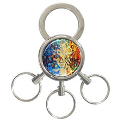 Colorful Structure 3-ring Key Chain by artworkshop