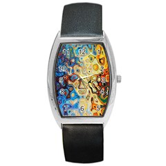 Colorful Structure Barrel Style Metal Watch by artworkshop